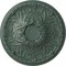 Ekena Millwork Tristan Ceiling Medallion (Fits Canopies up to 6 1/4"), Hnd-Painted Cloud Burst, 32 3/8"OD x 3 1/2"P CM32TNCBF - alternate 1